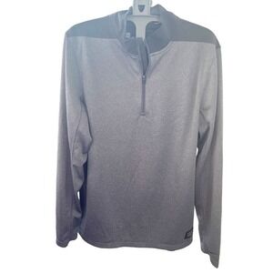 Nike Golf Dri-FIT Quarter Zip Pullover Mens Small Gray Black Athletic Gorpcore